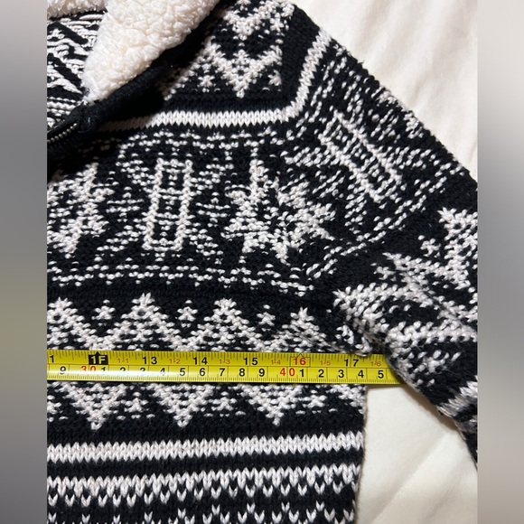 IF IT WERE ME Anthropologie Sweater Hoodie Cotton Wool Cream Black Isle Medium - Picture 14 of 14